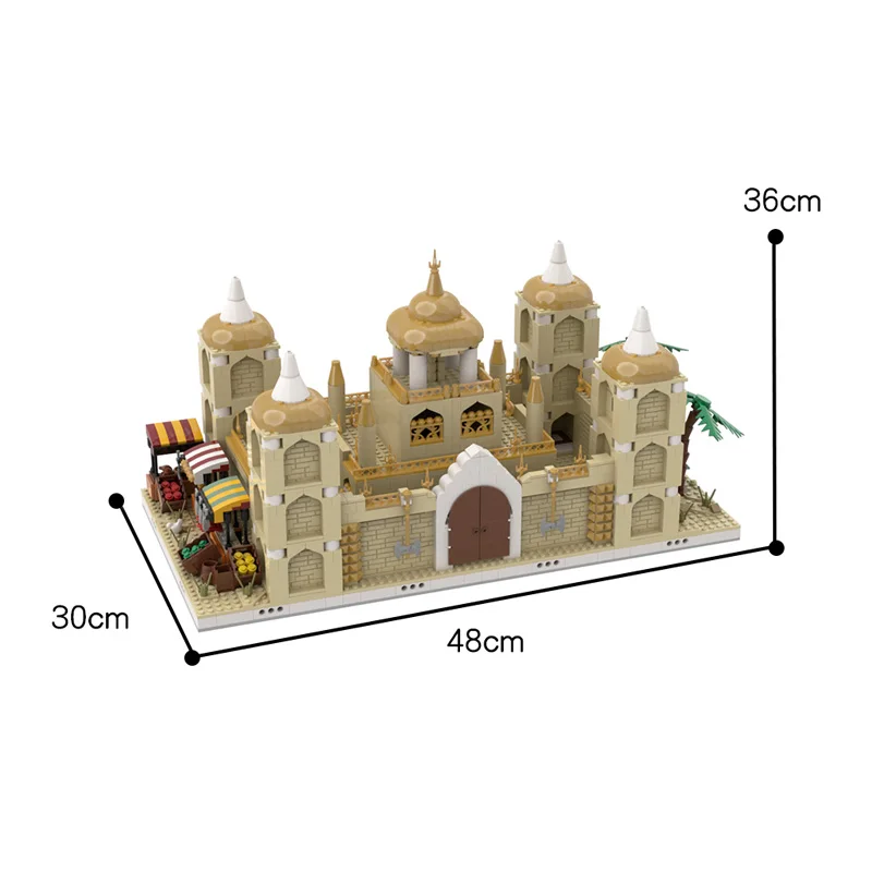 

Desert Palace Desert village palace model Building Blocks House constructor collection Bricks children's Toys gifts