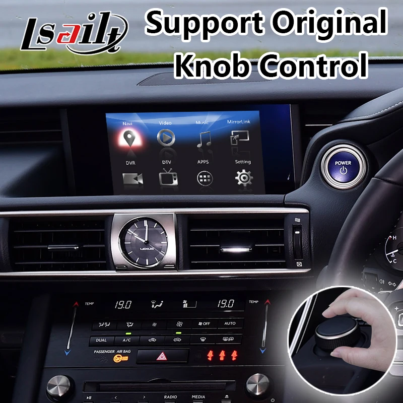 Lsailt автомобильный интерфейс Android для Lexus IS300H IS300 IS200T 2014 2019 года с ручкой управления