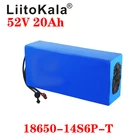 Литиевая аккумуляторная батарея LiitoKala 18650, 52 в, 20 Ач, 14s6p, 52 в, литиевый аккумулятор для скутера