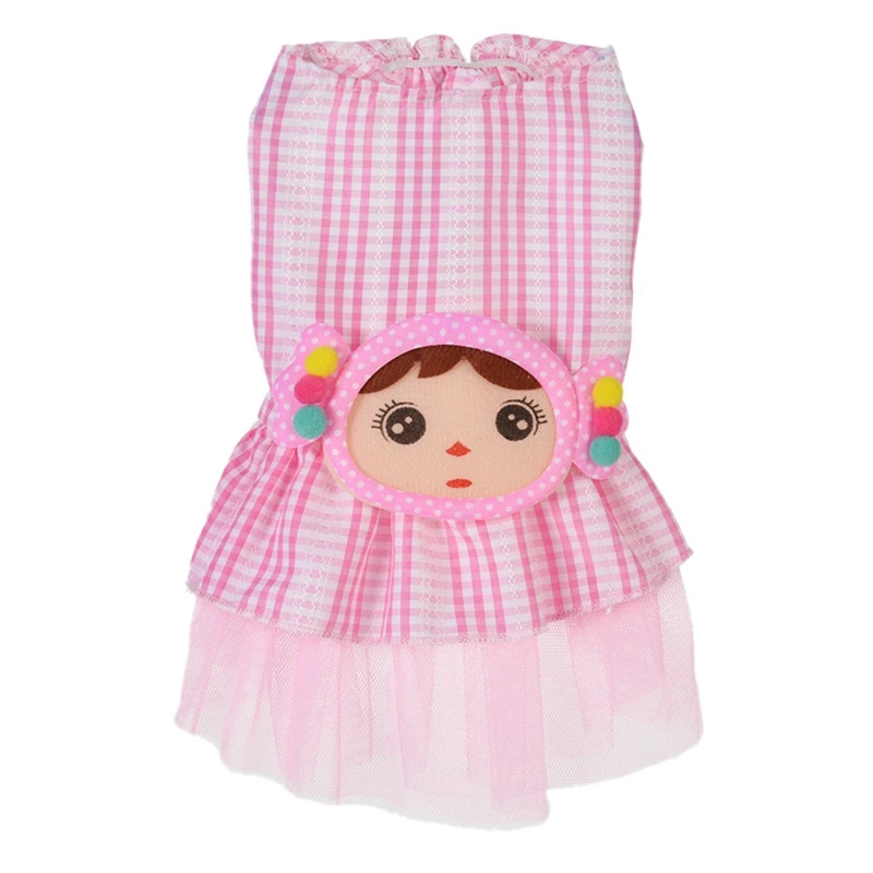 Летнее платье принцессы костюм для животного с Сетчатое девочкой печатных щенок