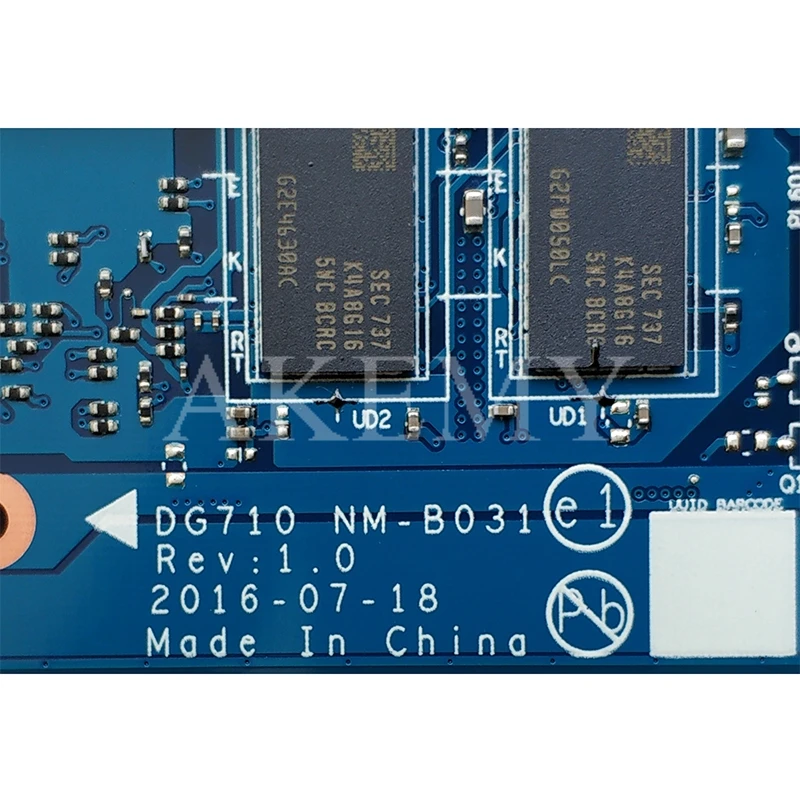 

For Lenovo 110-17IKB laptop motherboard I7-7500U VGA(2G) DDR(4G) number NM-B031 FRU 5B20M40835 5B20M40828