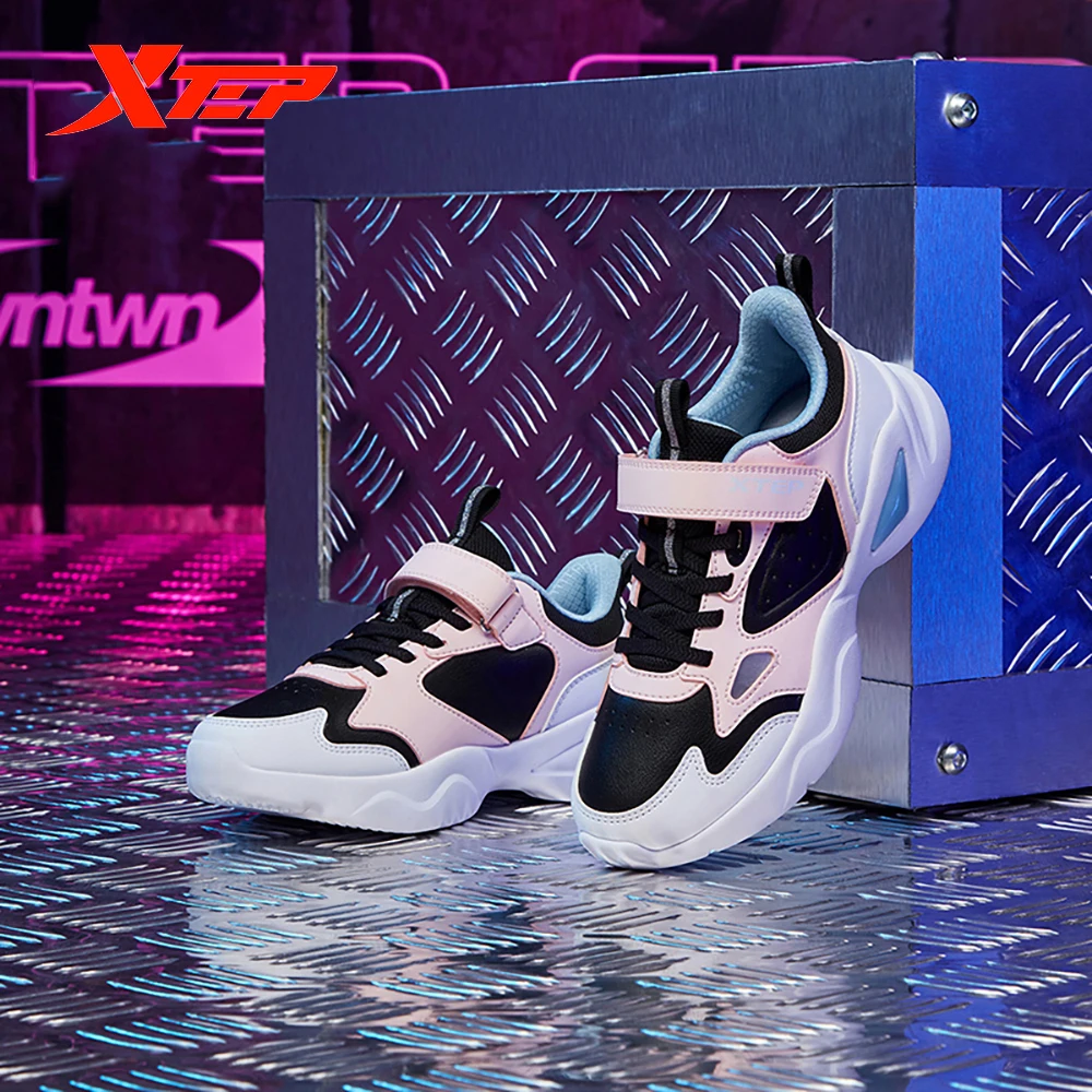 

Xtep Children's Shoes 2020 Spring And Autumn Girls Sports Shoes Big Kids Casual Shoes Children Fashion Sports Shoes 680414329853