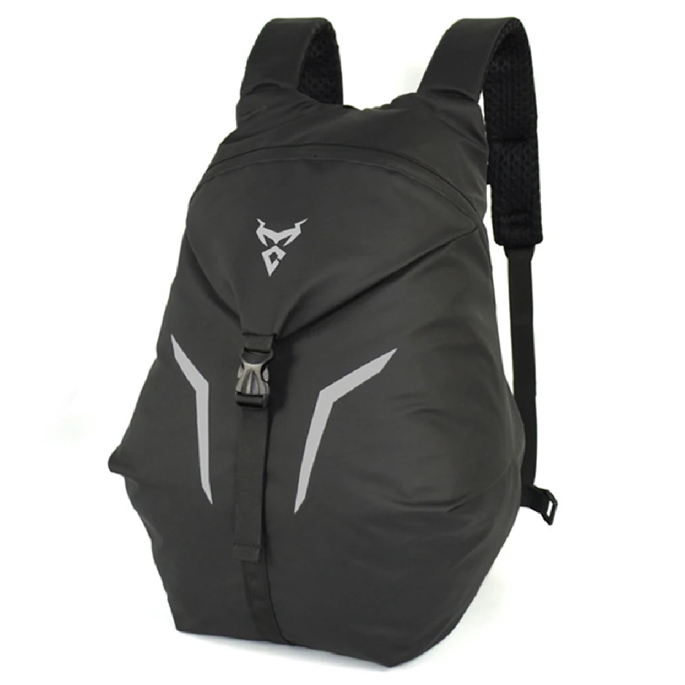

New Motorcycle Helmet Bag Backpack Waterproof Breathable Nylon Moto Motorbike Bag Reflective Safety Helmet Bag Riding Backpack