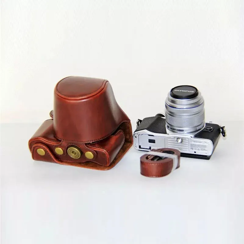 Женская сумка для камеры чехол Olympus EM10 II из искусственной кожи MarkII III E-M10 Mark с