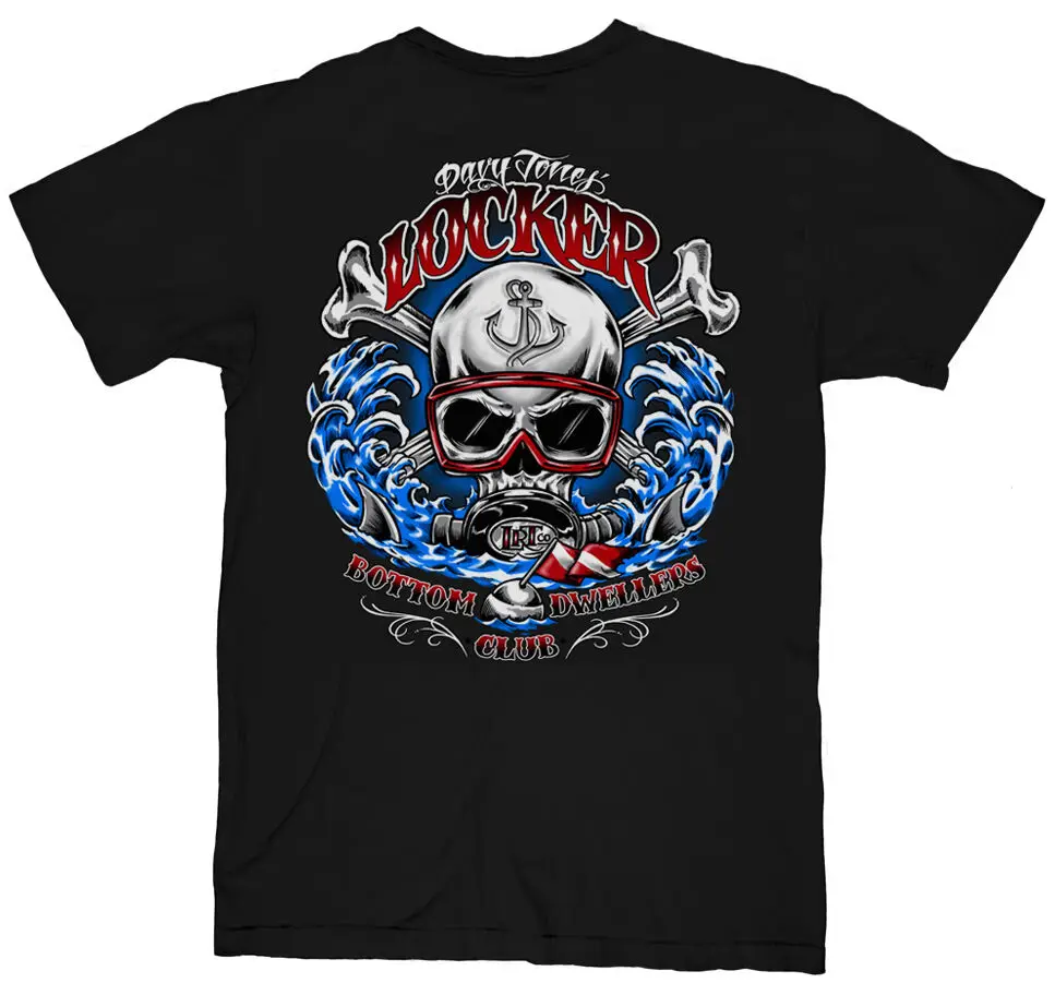 Мужская футболка для погружения с черепом в стиле амфибия соль жизнь новинка s m L