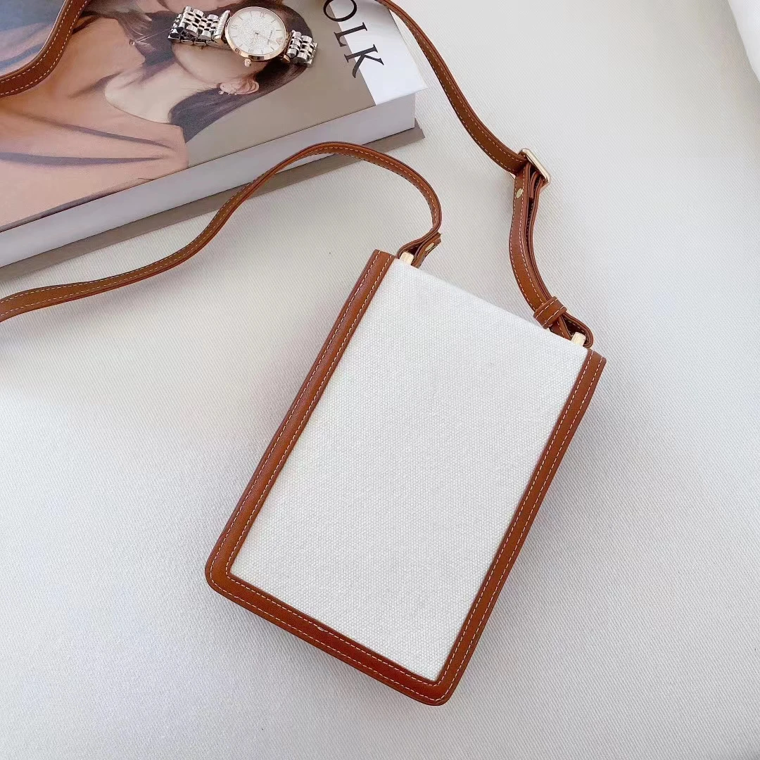 

2021 B Luxury Brand Gold Hardware Letter Logo Square Official Design Tote Handbags Girls Messenger Bag Universal Cellphone Bags
