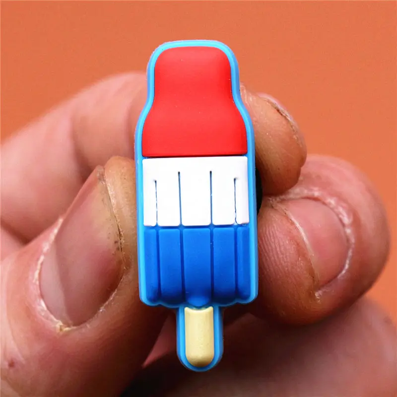 1pcs Red Wine Champagne Shoe Decoration Ice Cream Milk Tea Hot Sauce Shoe Accessories Croc Charms for Bracelets Jibz Kids Gifts