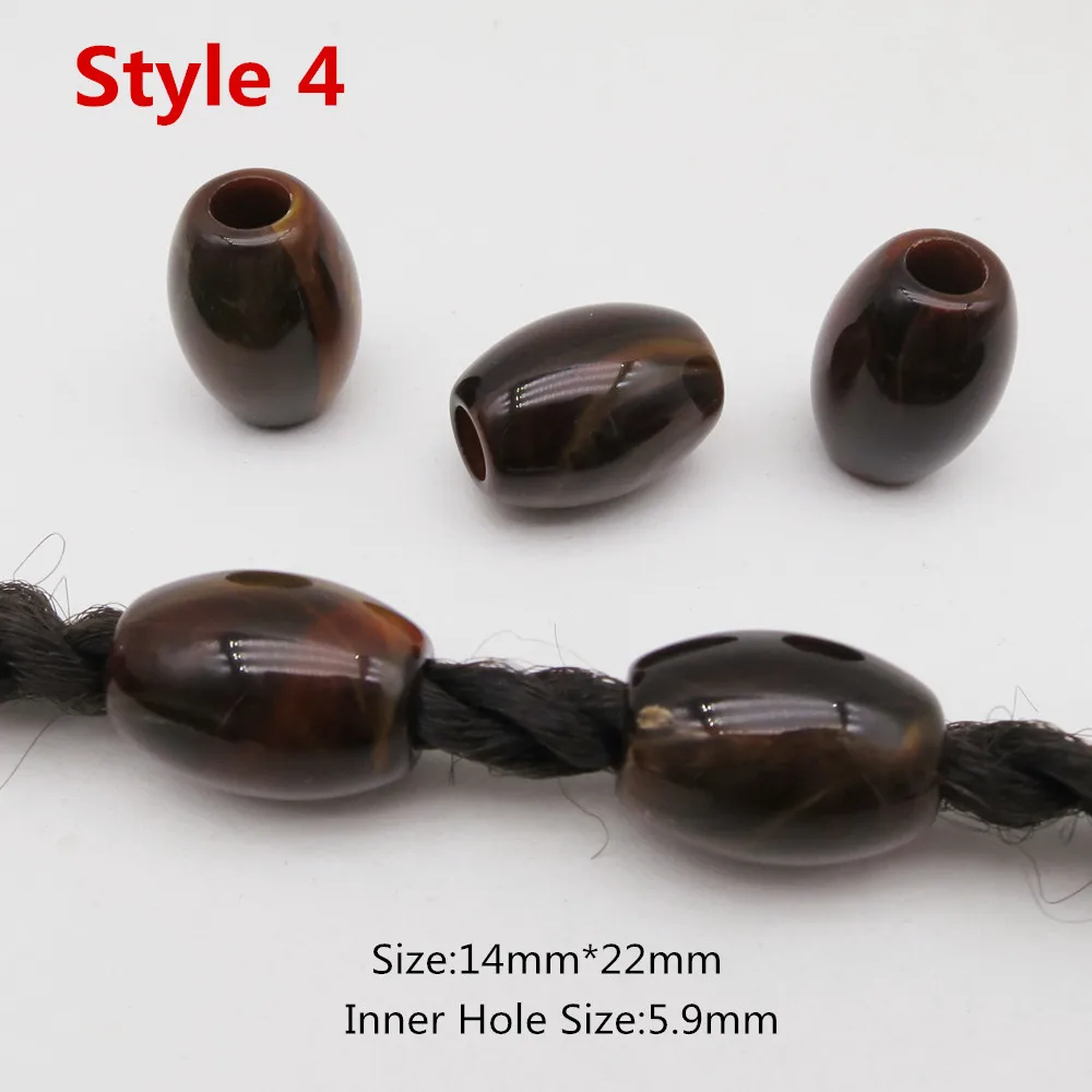 4 шт. 5 плетеные косы для волос dread dreadlock бусины кольца аксессуары детей девочек