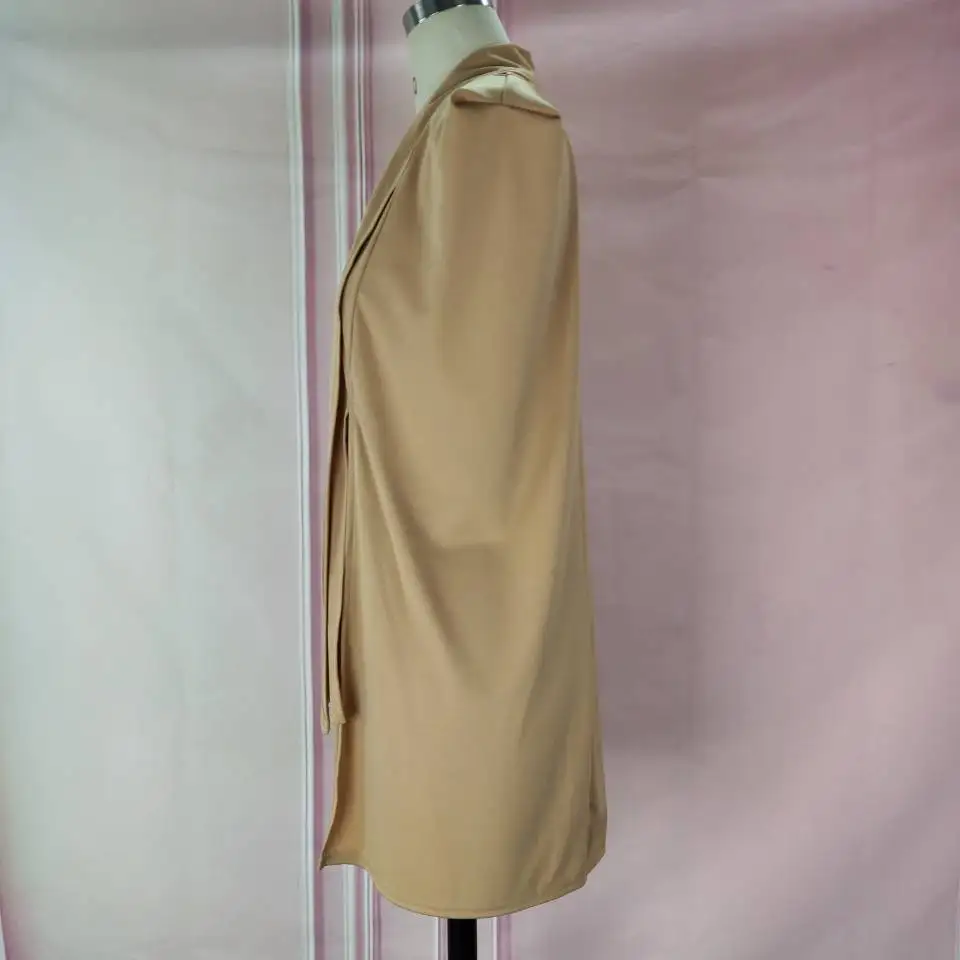 2019 осенний Женский блейзер повседневный модный костюм однотонное пальто одежда