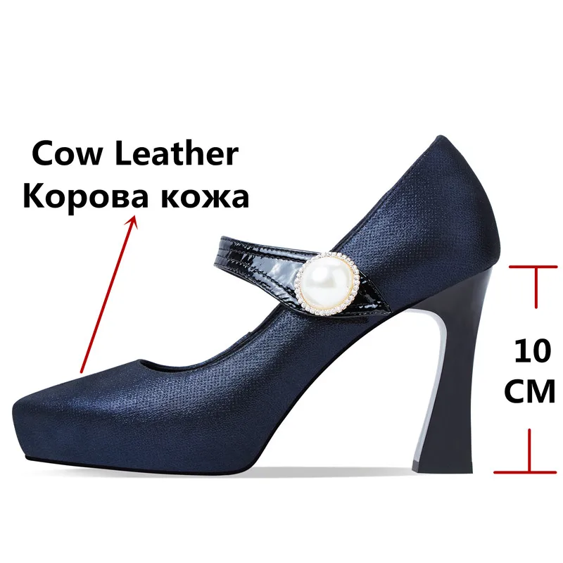 Женские туфли-лодочки на высоком каблуке FEDONAS вечерние туфли из натуральной кожи