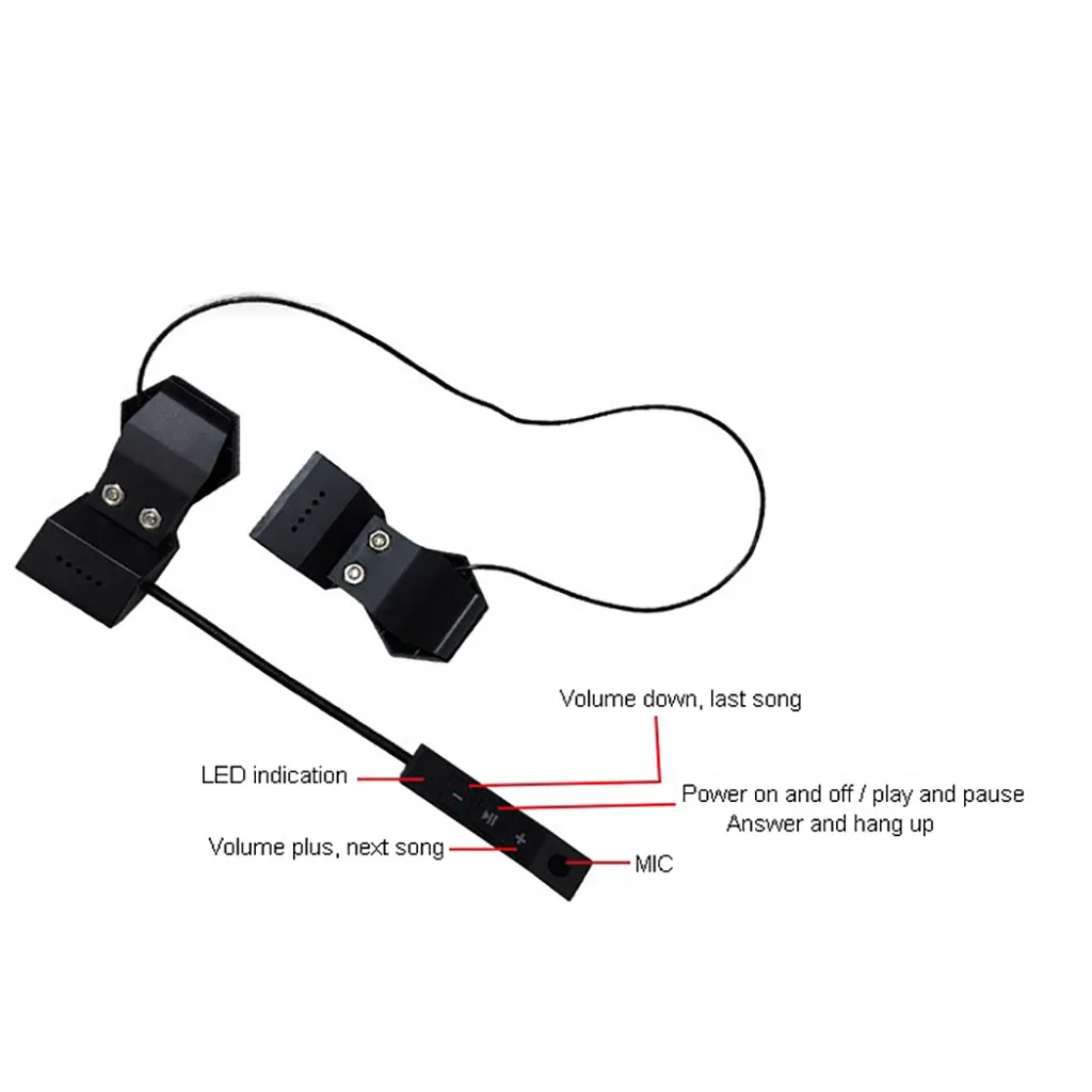 ONIKUMA мотоциклетный шлем Bluetooth гарнитура спортивный стерео одно ухо анти микрофон