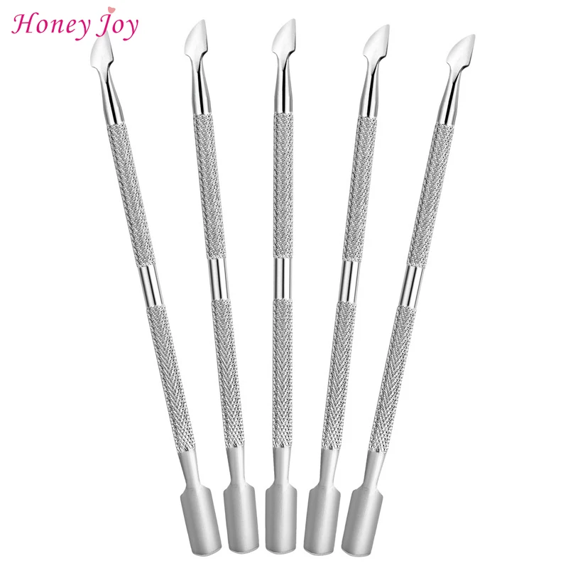 2 ходовая Ложка Толкатель из нержавеющей стали для удаления кутикулы