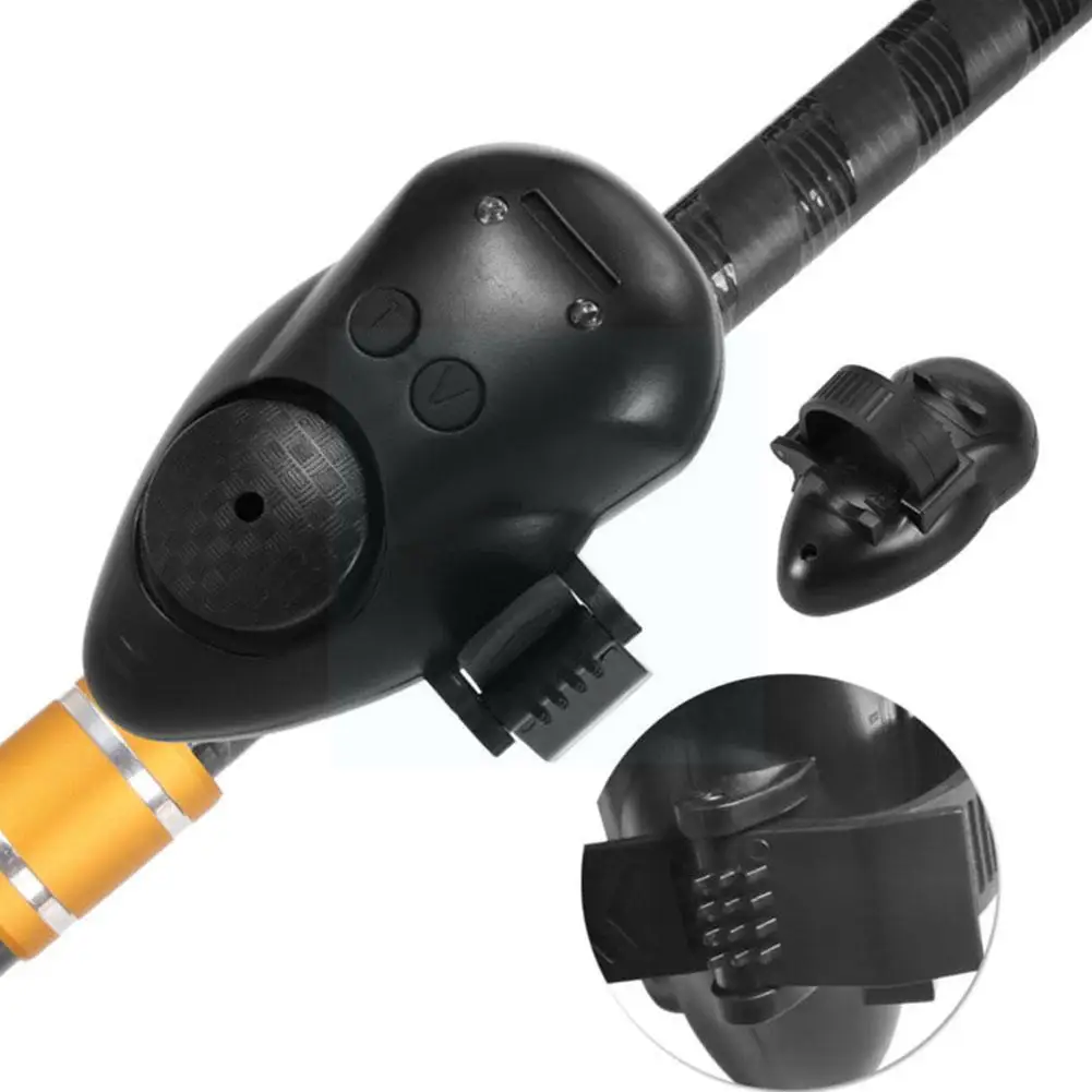 

Сигнализатор поклевки с регулировкой громкости и чувствительности, светодиодный индикатор для удилища, для заброса морской удочки, с вибра...