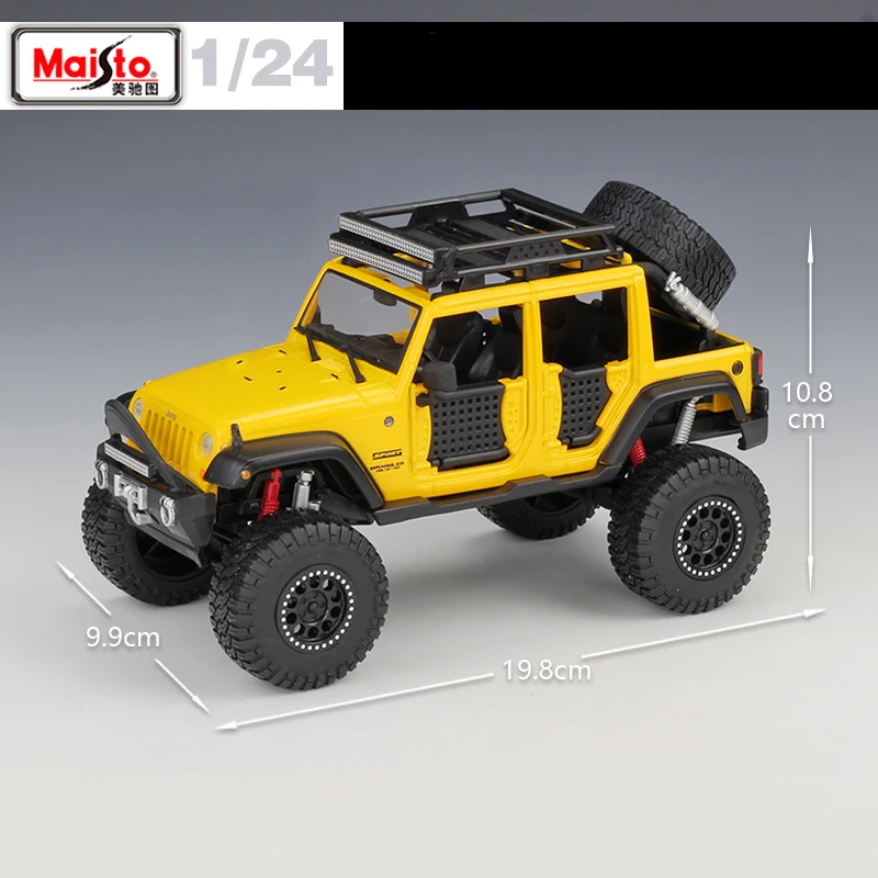 Maisto 1:24 Jeep WRANGLER неограниченное литье под давлением модель металлический внедорожник Внедорожник модель игрушки для детей подарок Коллекционная