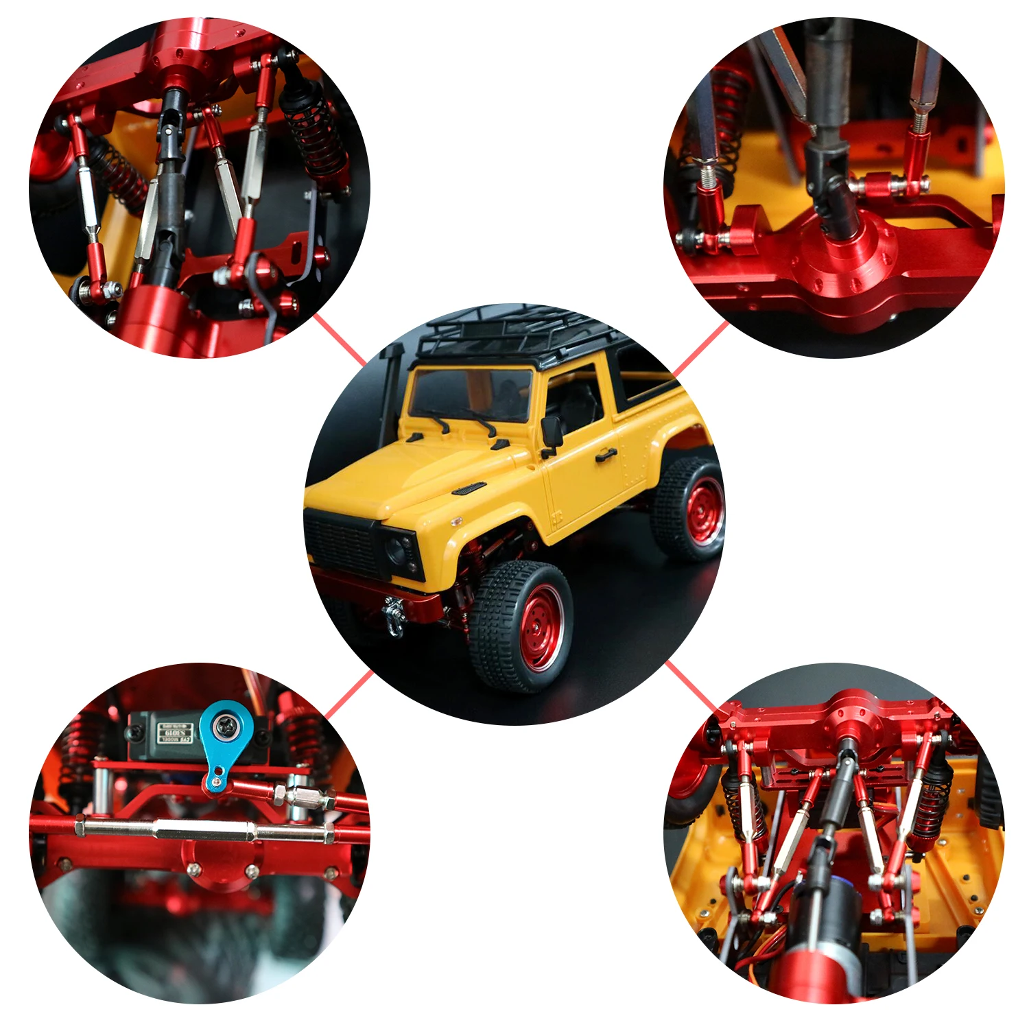 Сервопривод Тяговая тяга реверсивная стяжка запчасти для замены JJRC WPL MN-D90 MN-90 MN-99