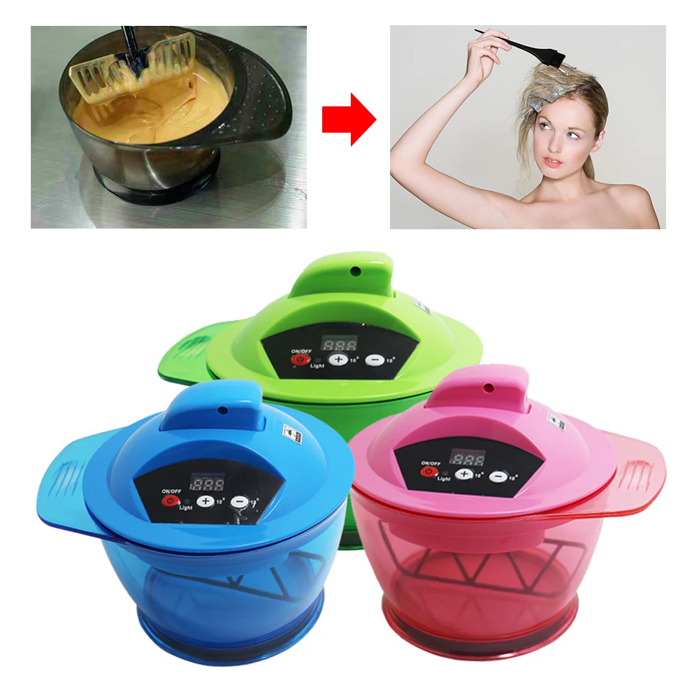 Электрическая чаша для смешивания цветов инструмент волос пластиковый