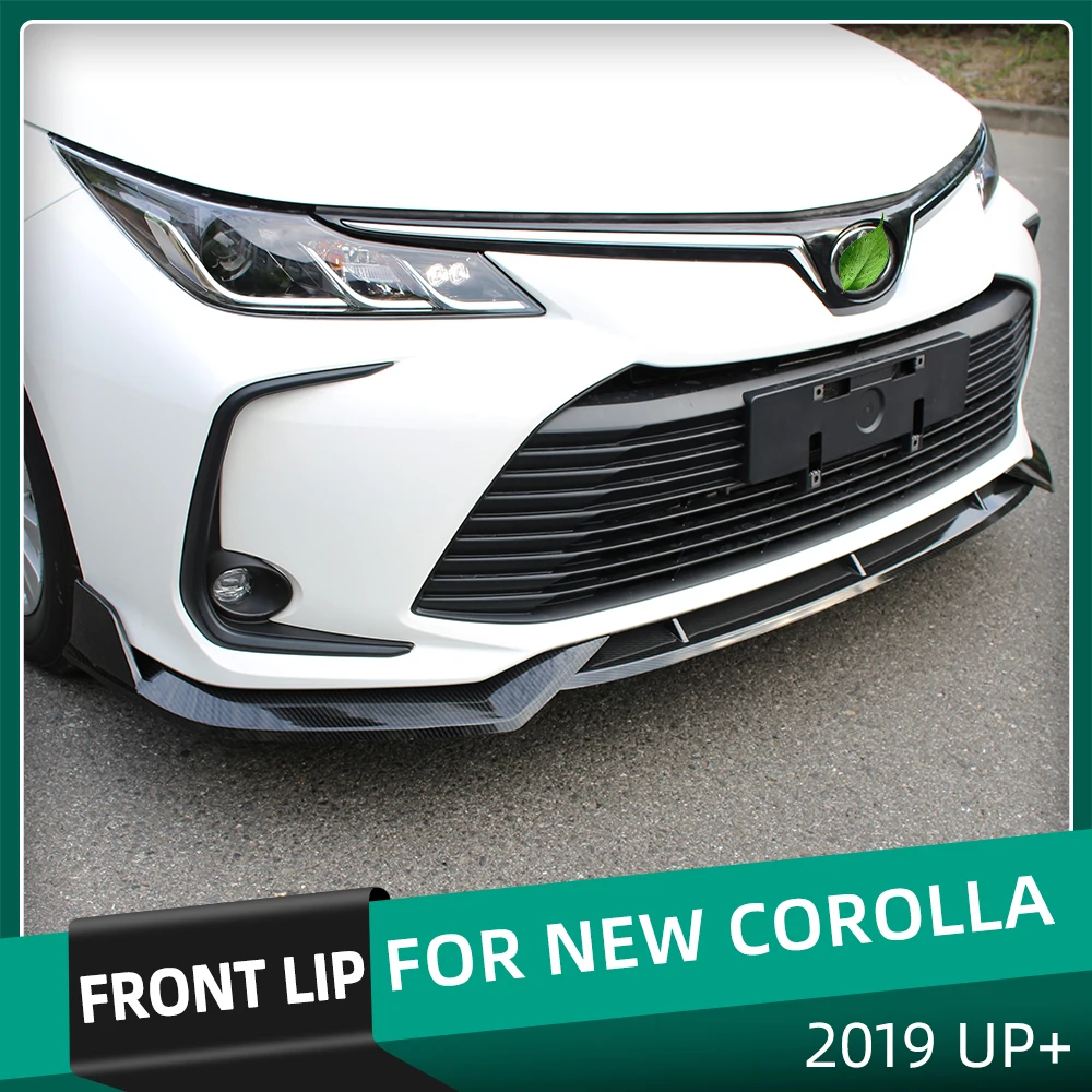

Wholesale Car Front Bumper Lip Splitter Body Kit Spoiler Diffuser Cover Trim Deflector Lips For Toyota Corolla 2019 2020 2021