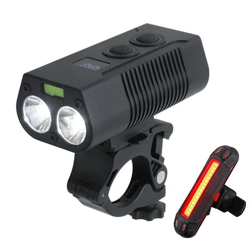 

Bike Lights Set - USB Rechargeable Bicycle Headlight & Rear Light Set,IPX5 Waterproof Bike Lights Cycling Riding Lamp
