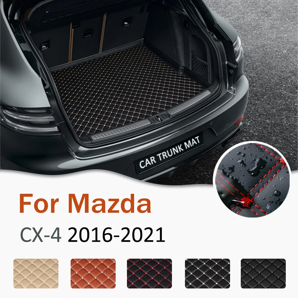 

Для Mazda CX-4 2016 2017 2018 2019 2020 2021 напольные коврики для багажника
