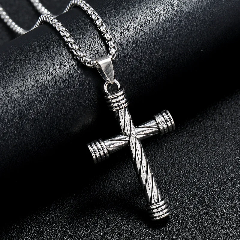 Мужское ожерелье с крестом 70 см | Украшения и аксессуары