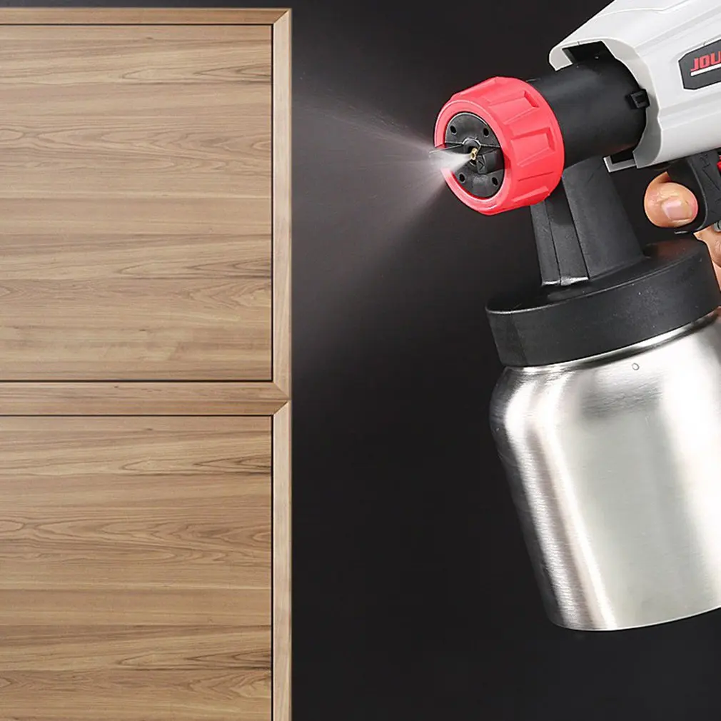 

800W Electric Spray Gun 4 Nozzle Sizes 800ml HVLP Household Paint Sprayer Flow Control Airbrush Easy Spraying