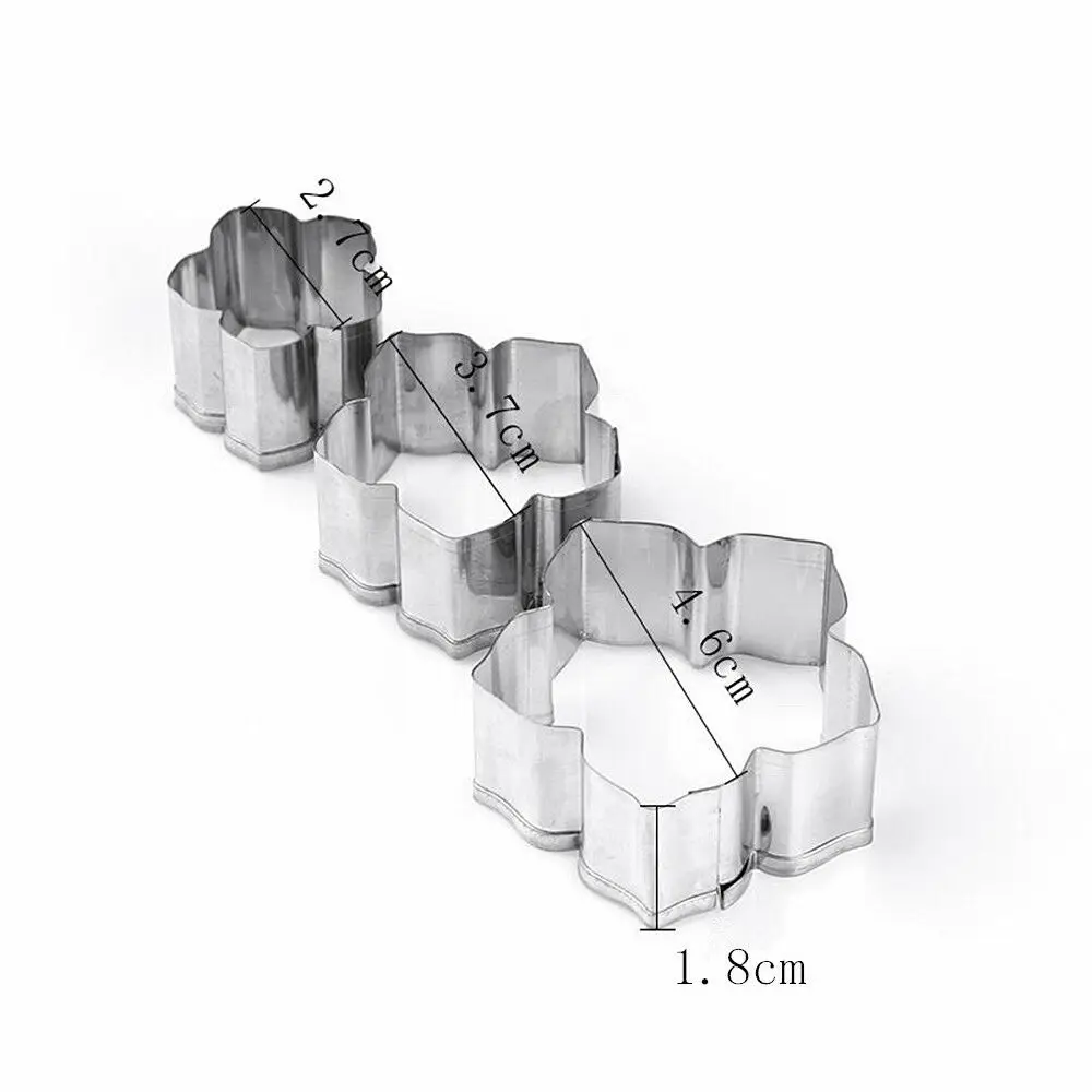 3 шт./компл. цветочный резак для печенья инструменты выпечки форма помадки глины