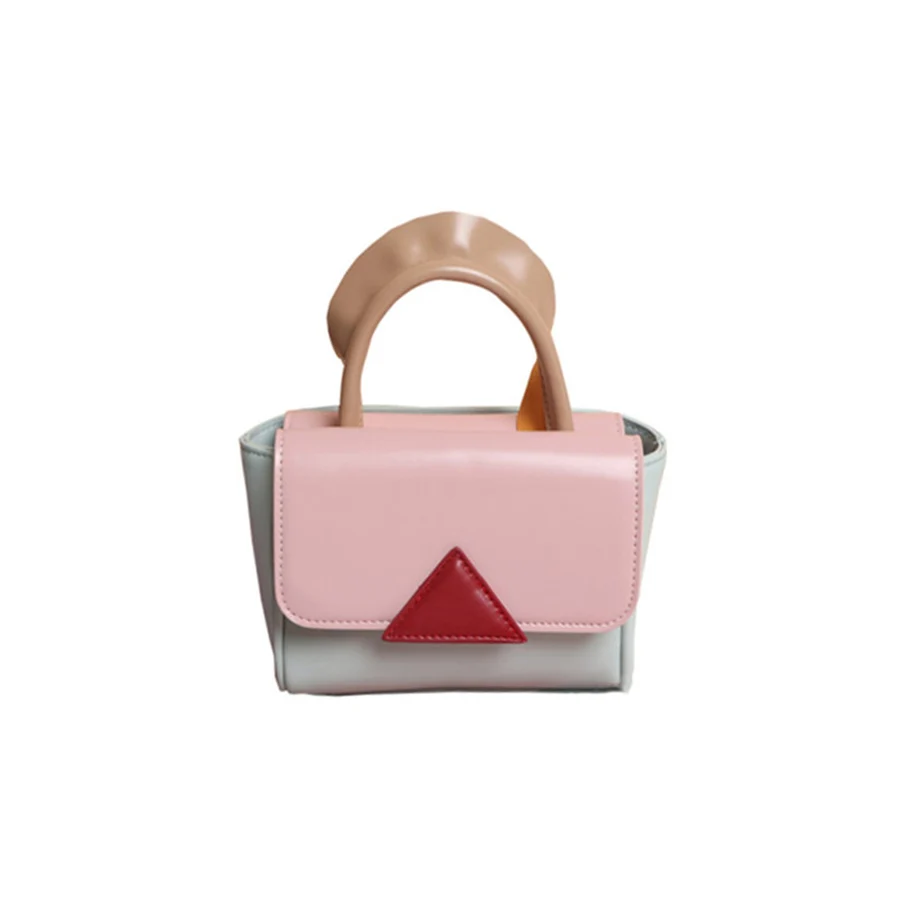 

Fashion Panelled Small Square Bags 2021 New Korean Version Women Crossbody Bag Pu Leather Flap Handbags Cute Shoulder Bag Bolsas