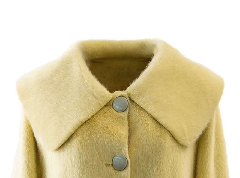 Милая цветная ветровка из искусственного меха норки пальто для женщин коллекция