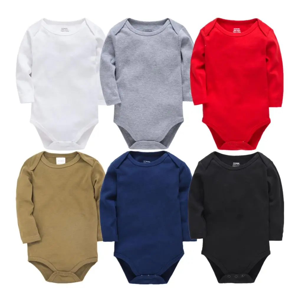 

6Pcs Toddler Roupas bebe de Newborn Baby Bodysuits Set 100% Cotton Baby Boys Girls Pajamas Clothes Infant Long Sleeve Underwear