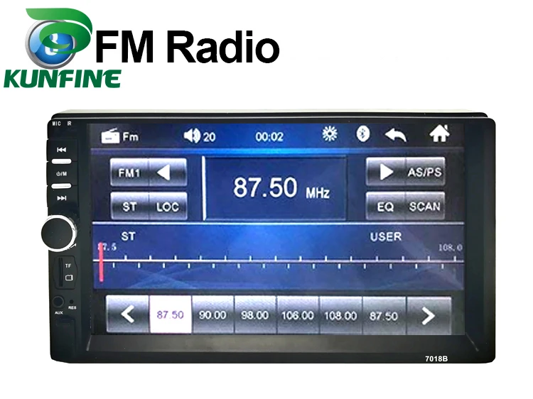 Автомагнитола с сенсорным экраном 7 дюймов MP5 плеер поддержкой Bluetooth FM/USB/AUX