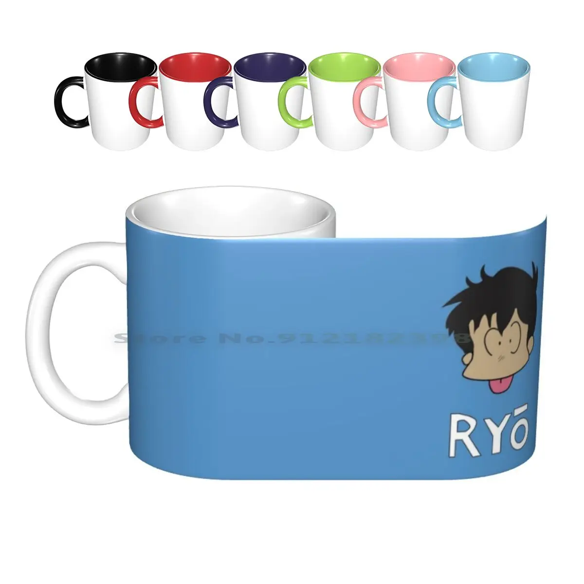 

Ryo Saeba Mug Ceramic Mugs Coffee Cups Milk Tea Mug City Hunter Manga Nicky Larson Ryo Saeba Anime Animanga Creative Trending