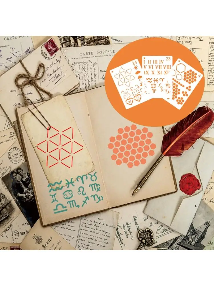 Трафареты для ежедневника T3EE 24 упаковки многоразовые трафареты блокнота A5 и