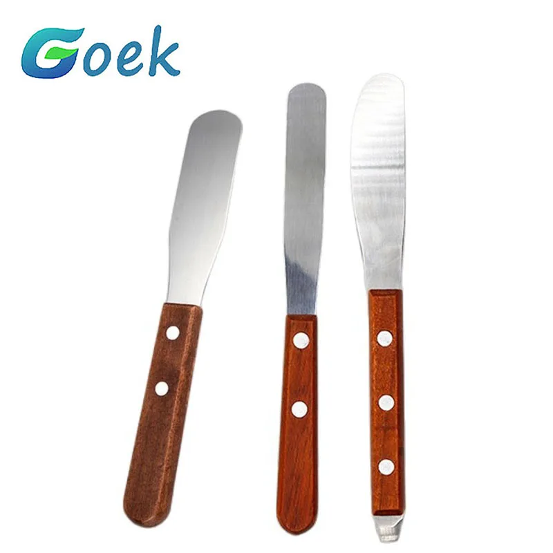 

Dental spatula Gypsum wooden handle knife metal spatula plaster mixing knife Lab Tools impression materials