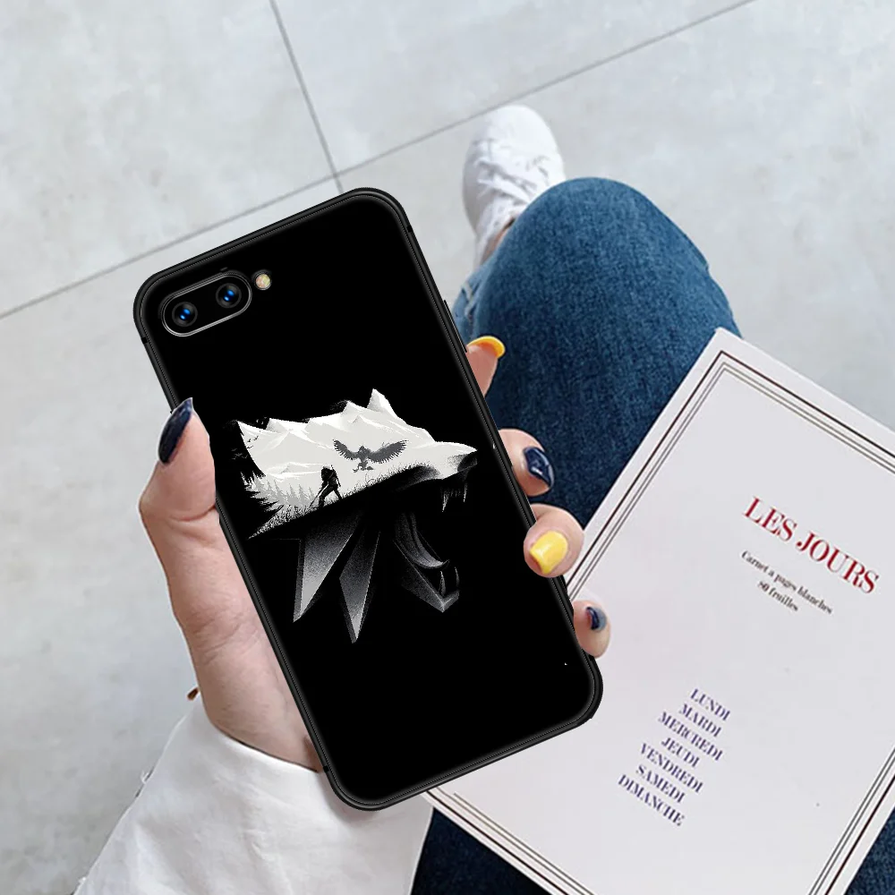 

Witchers Game Phone Case Cover Hull For HUAWEI Honor 6A 7A 7C 8 8A 8S 8x 9 9x 10 10i 20 Lite Pro black Cover Luxury Coque