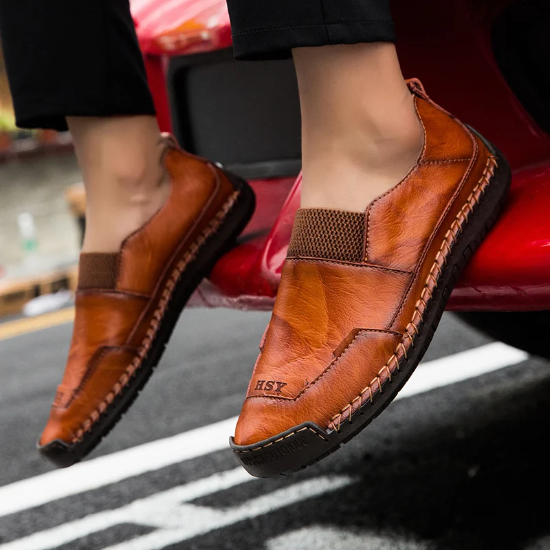

Casual Male Shoe Shoe Casual Man Leather Shoes For Men Moccasins Leisure Fashion Black Causal Sport Mens Hot Sneakers Sale