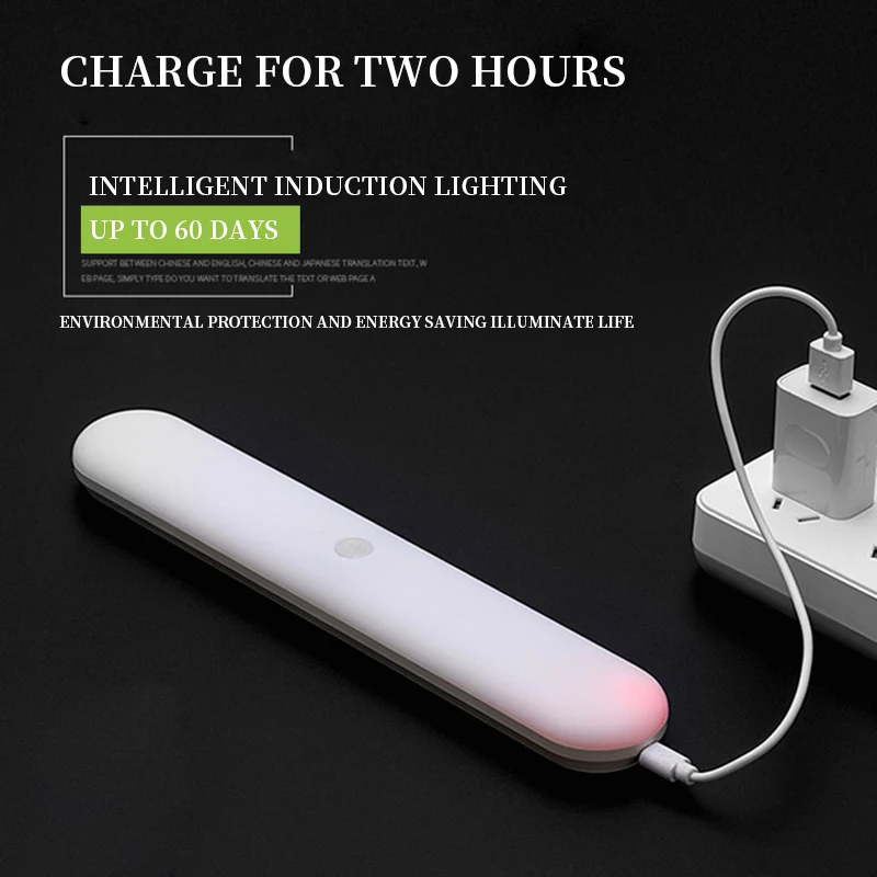 

Motion Sensor Wireless LED Night Lights Bedroom Decor Light Detector Wall Decorative Lamp Staircase Closet Room Aisle Lighting