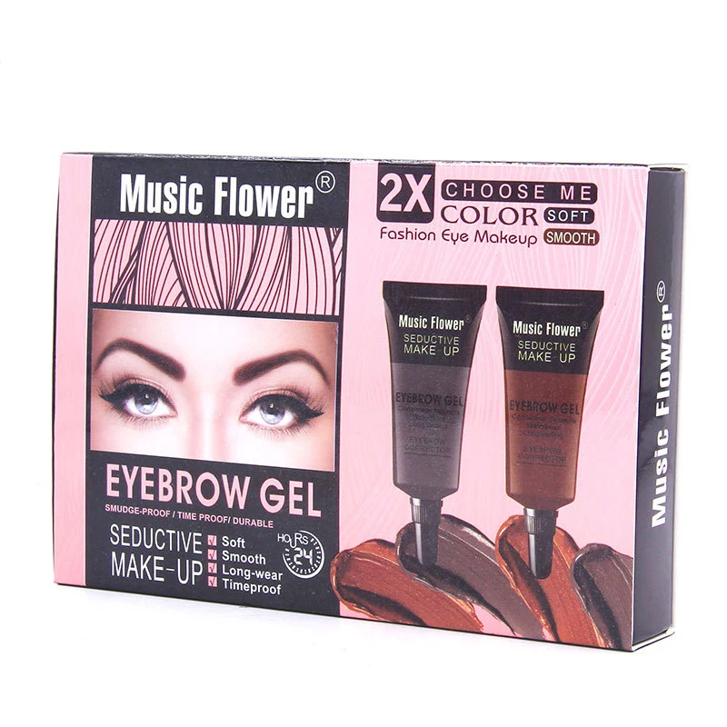 

Натуральный Крем для бровей двойного назначения, 2 цвета, для создания макияжа без пятен, крем для бровей, косметика, стойкий Натуральный Тем...