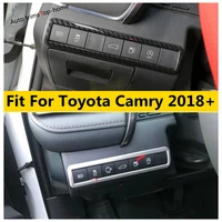 yimaautotrims front lights headlight lamp switch button frame cover trim fit for toyota camry 2018 2022 abs interior mouldings