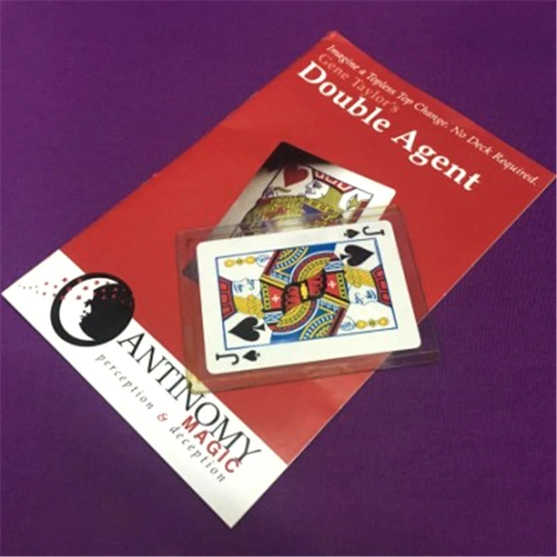 

Волшебные трюки «двойной агент» для карта волшебника, набор волшебных шоу, реквизит для сцены, волшебные аксессуары для магов