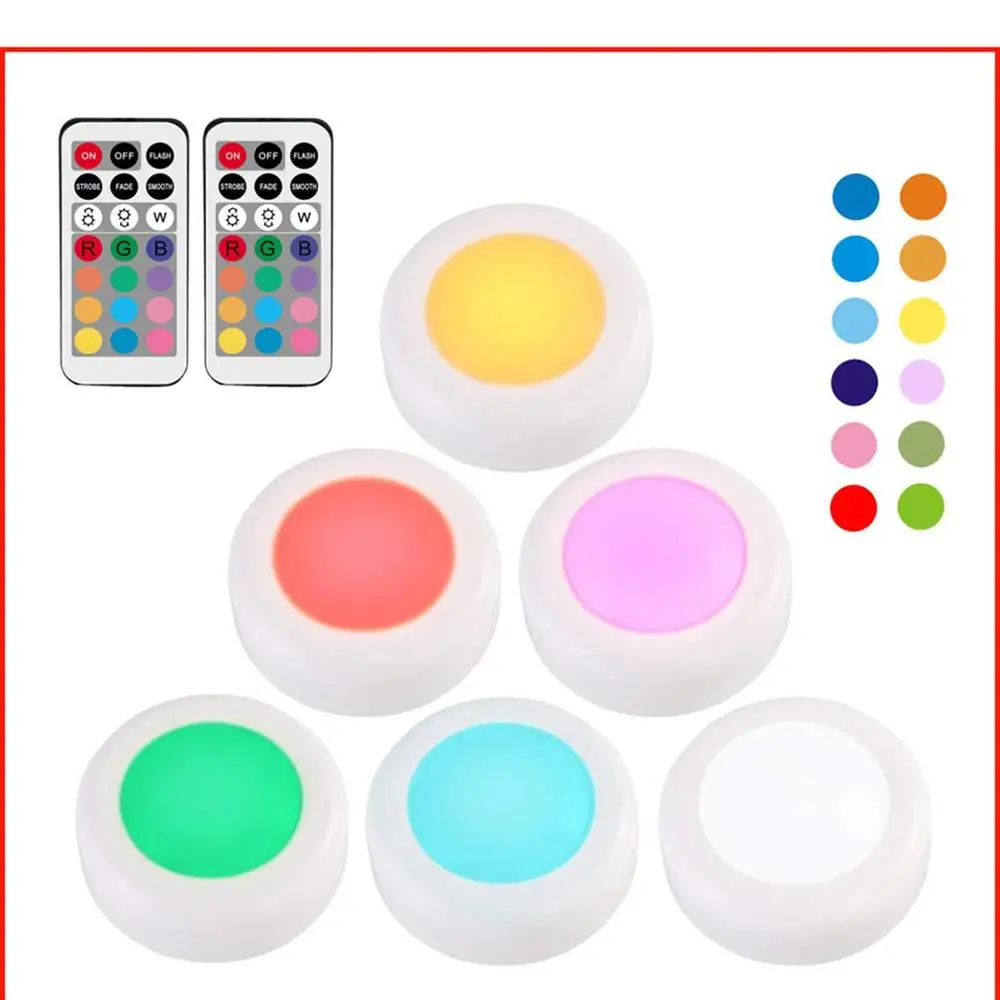

RGB 12 Color LED Remote Control Atmosphere Light Cabinet Light Dimmable Touch Sensor Closet Light Staircase Corridor Night Light
