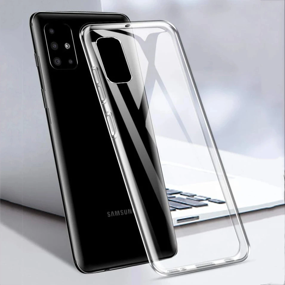 Чехол для Samsung Galaxy A51 A71 мягкий тонкий чехол из ТПУ телефона Note 20 Ultra S20 Plus A21S A50 A70 A40 S8