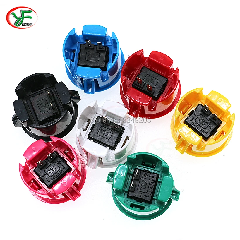 1PC BAOLIAN 24мм и 30мм Кнопка с встроенным микропереключателем Копия джойстика Sanwa для самостоятельной сборки набора аркадного старта.