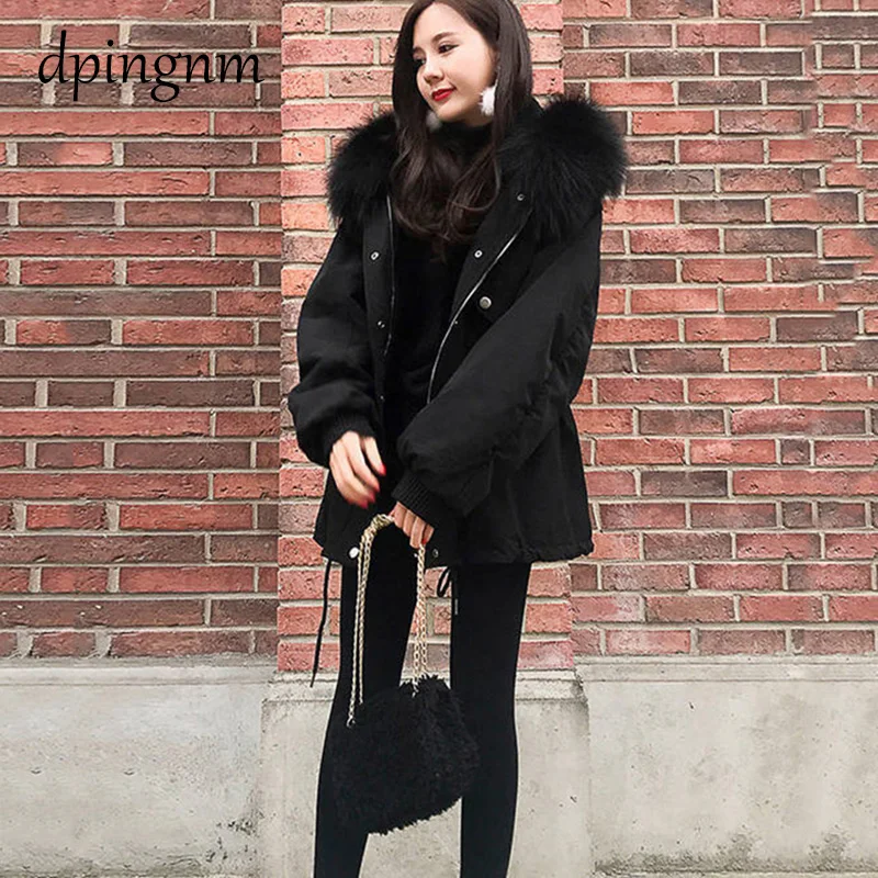 

2020 Winter Jacket Coat, Cotton With Winter Leather Coat, Style Thick Coat Women Ukraine Veste Femme