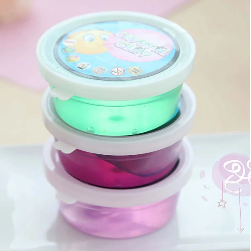 Глиняный слайм игрушки сделай сам Хрустальная грязь прозрачный волшебный