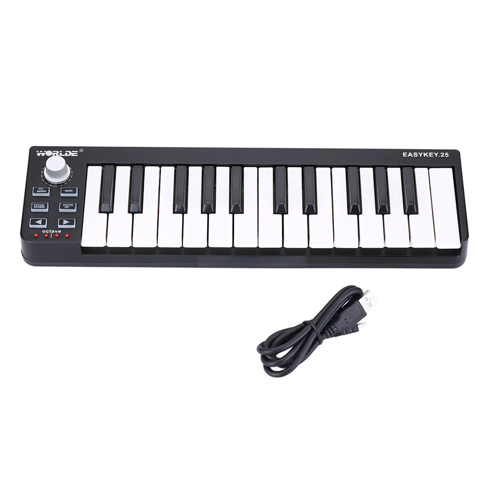 Easykey.25 портативная мини клавиатура 25 клавиш USB MIDI контроллер Бесплатная