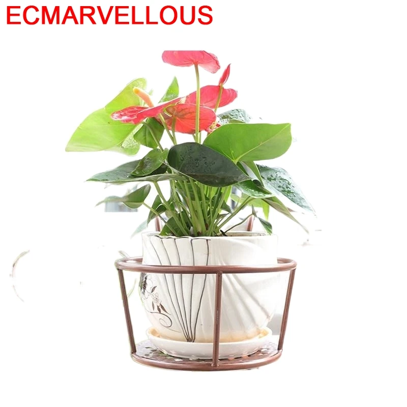 

Salincagi Decorer Planten Rek Support Plante Decoracion Exterior Metal Shelf Flower Stand Balcon Balkon Balcony Plant Rack