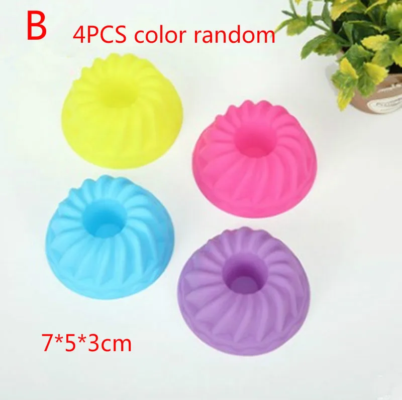4 шт./компл. слива цветок Плунжер мусс помадка Сделай Сам силиконовая форма для