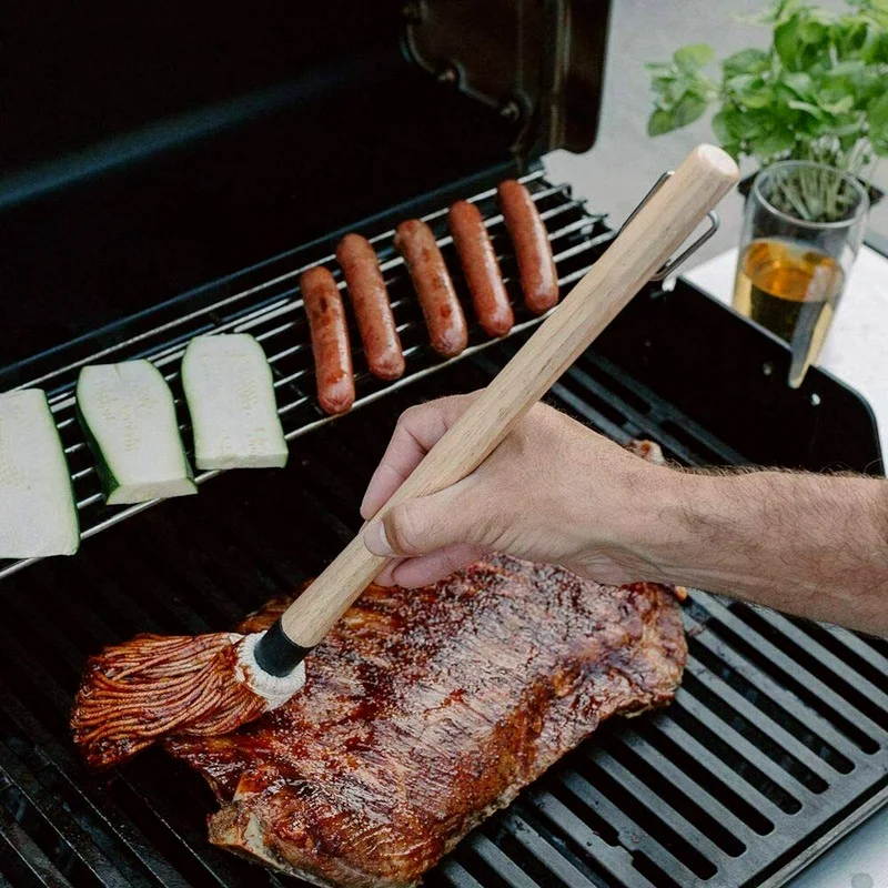 

18Inch Barbecue Barbecue Mop Professional Barbecue Oil Seasoning Brush Heat Resistant Kitchen Baking Barbecue Brush Kitchen Tool