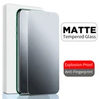 Матовое закаленное стекло для iPhone 11, 12, 13 Pro Max, Mini, XS Max, X, XR, 8, 7, 6S Plus, SE 2020, матовое стекло