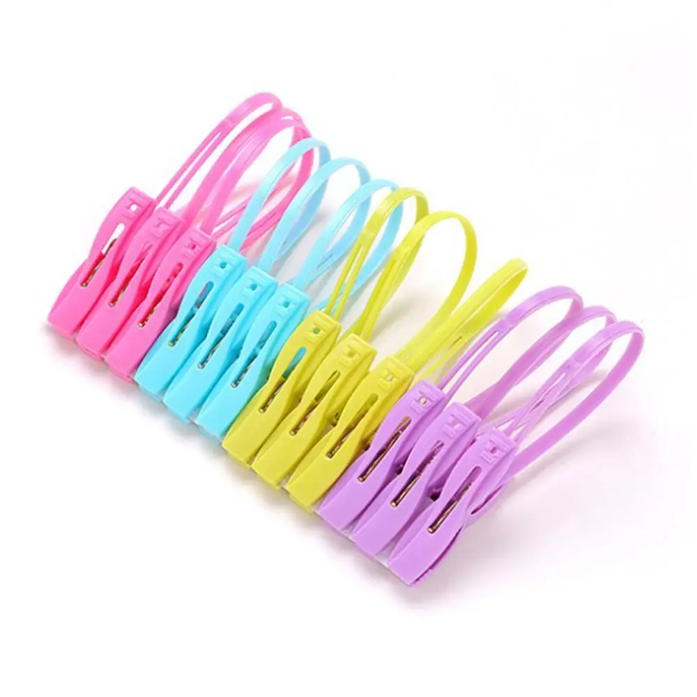 12 шт пластиковые прищепки для одежды колышки носков бюстгальтеры вешалки